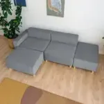 РАЙСКИЙ УГОЛОК Диван угловой серый