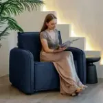 ПОРТЛЕНД Кресло-кровать синее