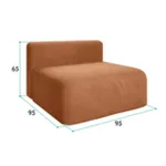 НОВЫЕ ЭМОЦИИ Модуль-кресло, терракотовый