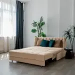 РИЧМОНД Складная кровать светло-бежевая, 185