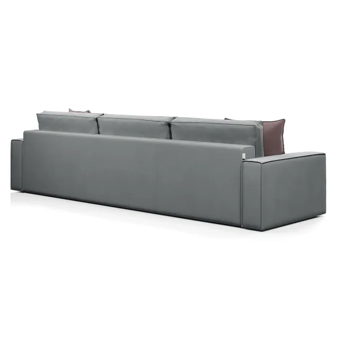 КОРСО XL Диван тканевый прямой серый