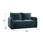 ПОРТЛЕНД МИНИ Диван прямой синий