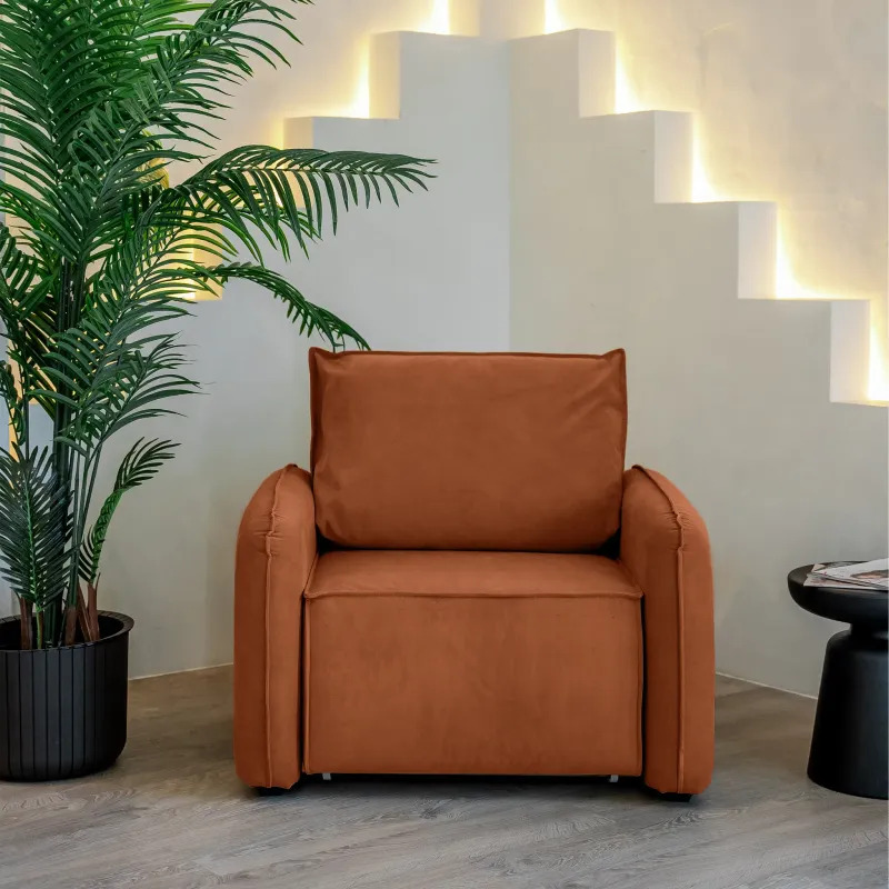 ПОРТЛЕНД Кресло-кровать терракотовое ПОРТЛЕНД Кресло-кровать терракотовое