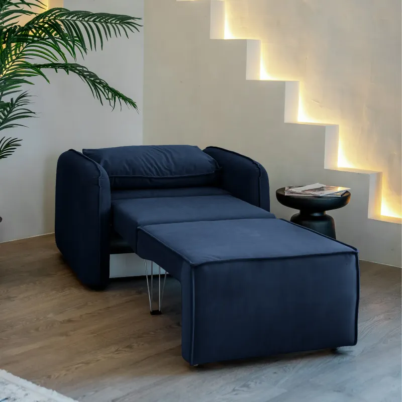 ПОРТЛЕНД Кресло-кровать синее