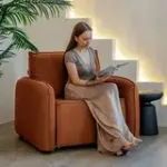 ПОРТЛЕНД Кресло-кровать терракотовое