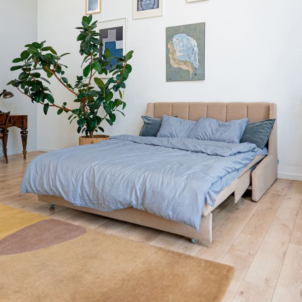 ВЕНЕЦИЯ Складная кровать светло-бежевая, 160