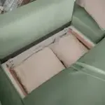 ПОРТЛЕНД Диван прямой с банкеткой зеленый