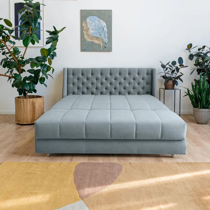 РИЧМОНД Складная кровать светло-серая, 160