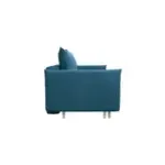 СКАНДИ Диван тканевый прямой синий