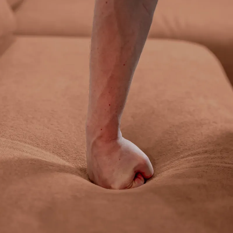 НОВЫЕ ЭМОЦИИ Диван угловой, терракотовый