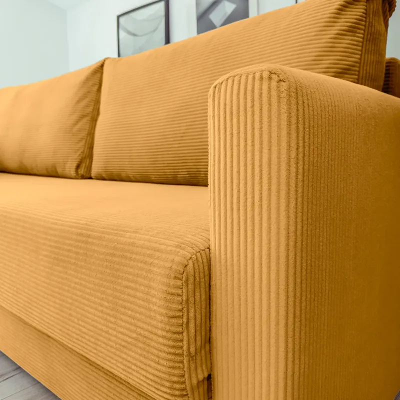 РИМИНИ Диван прямой Cilium горчичный