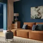 ПОРТЛЕНД Диван прямой с банкеткой терракотовый