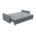 СКАНДИ Диван тканевый прямой светло-серый