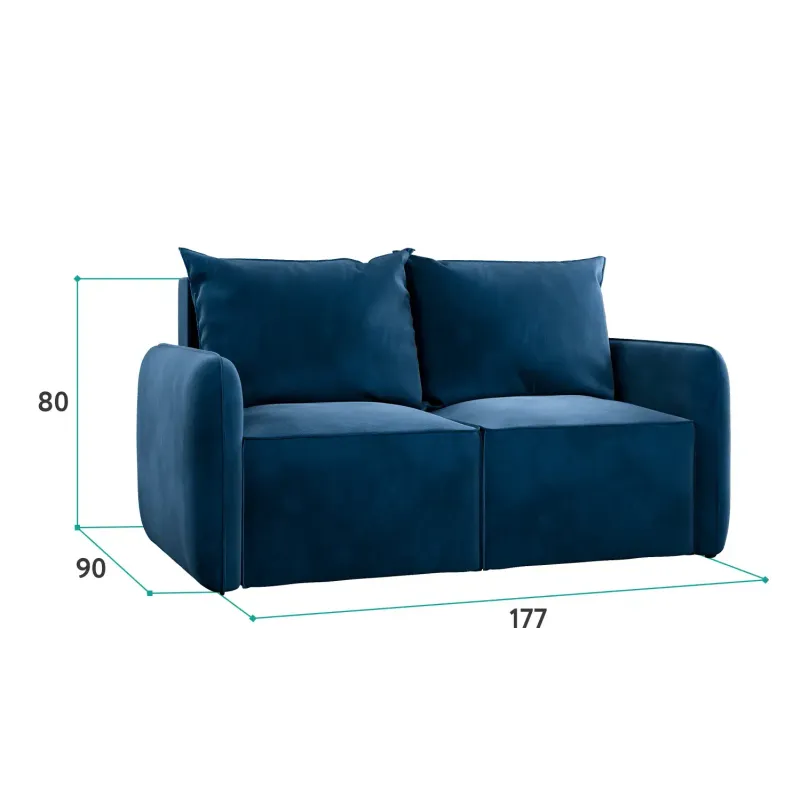 ПОРТЛЕНД МИНИ 150 Диван прямой синий ПОРТЛЕНД МИНИ 150 Диван прямой синий