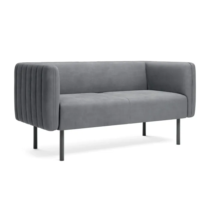 РИО Диван прямой светло-серый