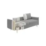 СКАНДИ Диван тканевый прямой розовый