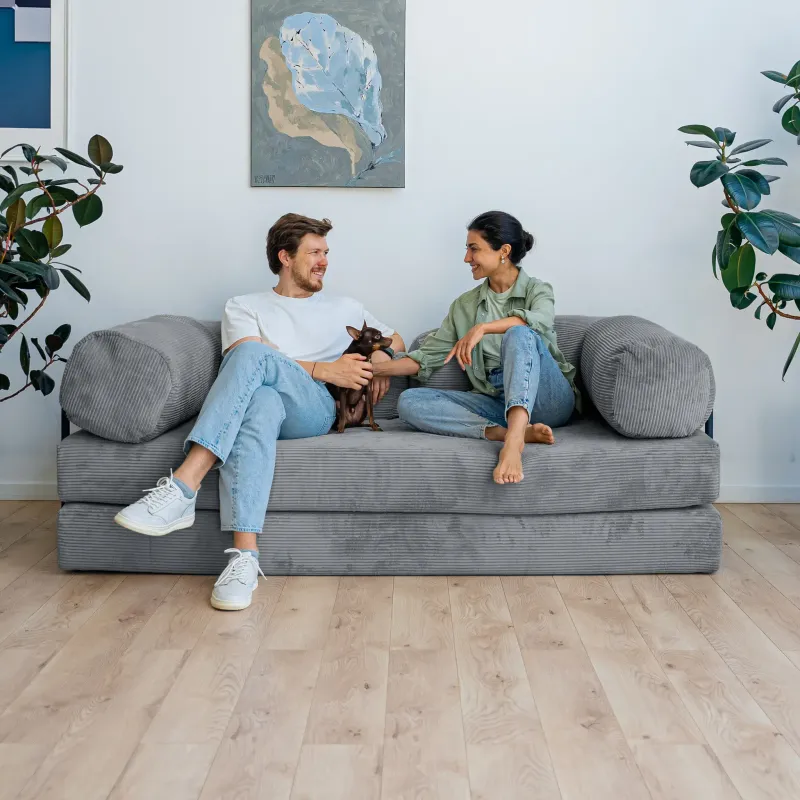 ПОЛЕЗНАЯ ПРИВЫЧКА Диван прямой, серый