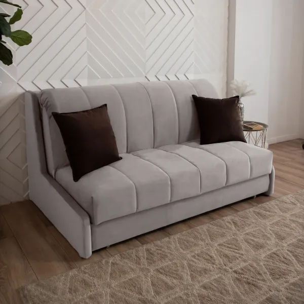 ВЕНЕЦИЯ Складная кровать серо-бежевая, 160