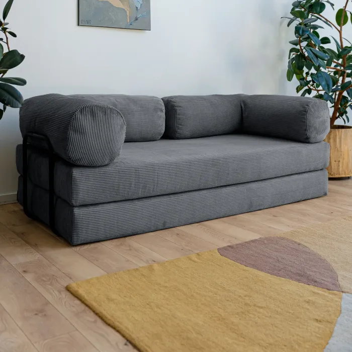 ПОЛЕЗНАЯ ПРИВЫЧКА Диван прямой, графитовый