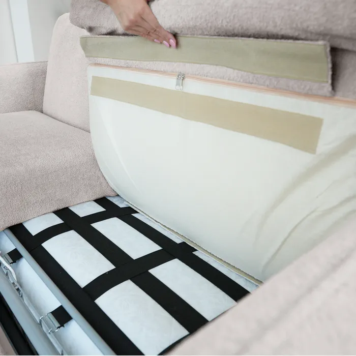 ПРОСТОЕ СЧАСТЬЕ Диван прямой светло-серый