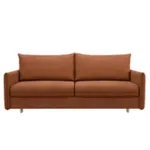 СКАНДИ Диван тканевый прямой терракотовый