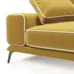 Солнечное побережье Диван угловой, медово-желтый