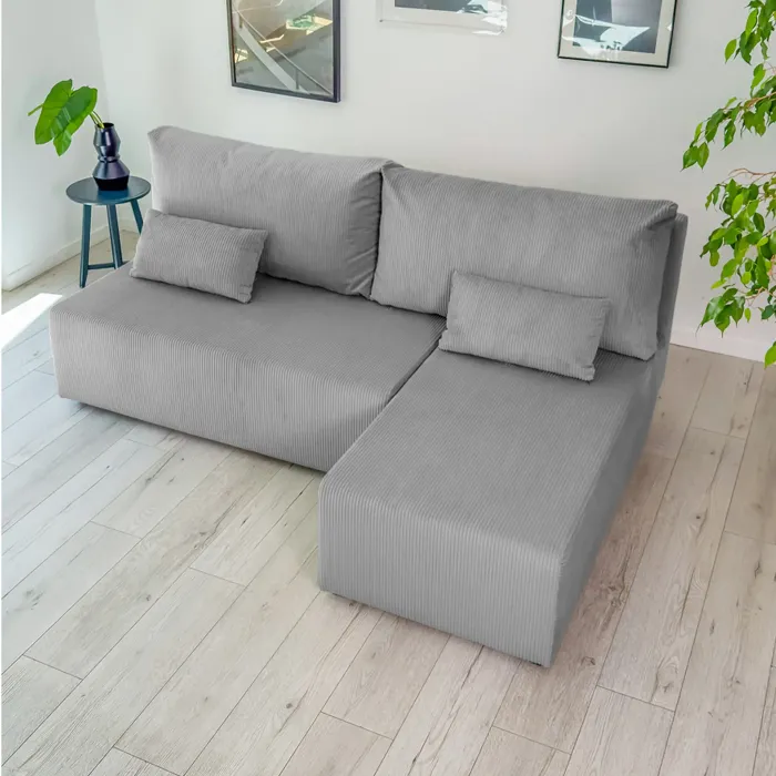 Корсо Лайт Диван угловой Cilium серый