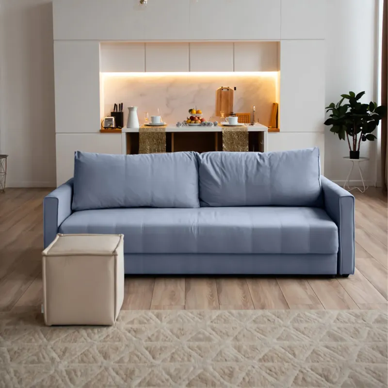 РИМИНИ Диван прямой синий РИМИНИ Диван прямой синий