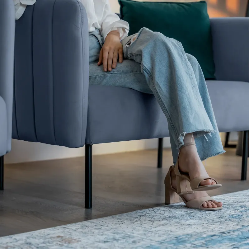 РИО Диван прямой синий