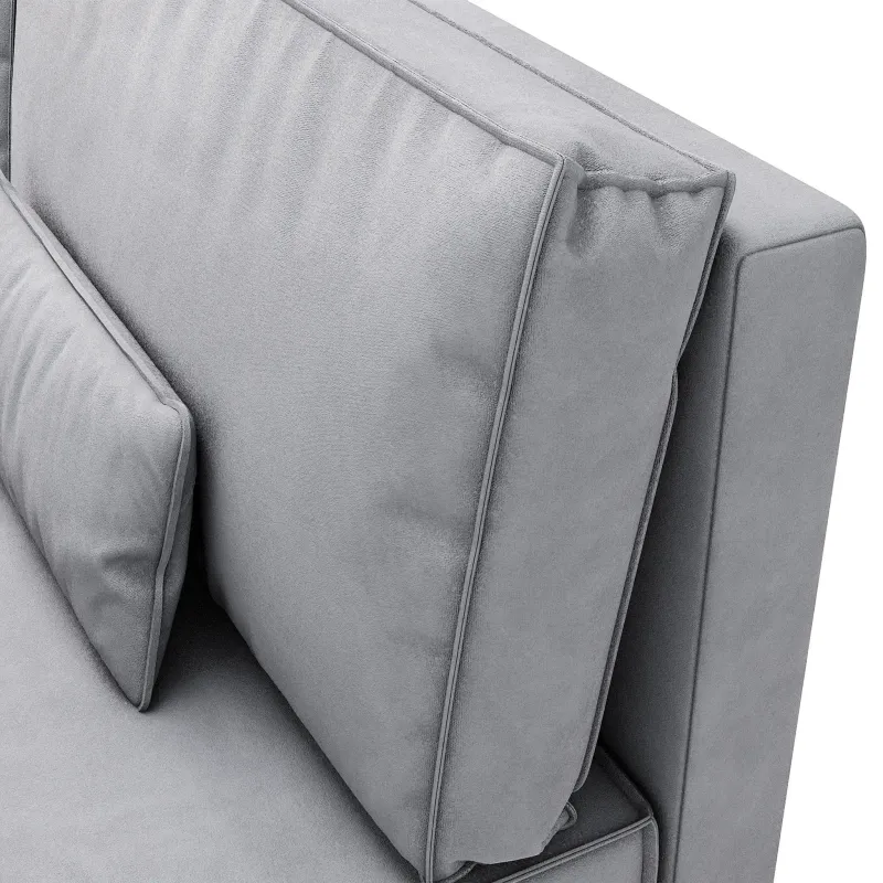 КОРСО ЛАЙТ Диван прямой серый