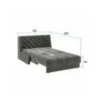 РИЧМОНД Складная кровать светло-серая, 125