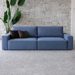 КОРСО 3.0 Диван прямой, Vertical Серо-синий