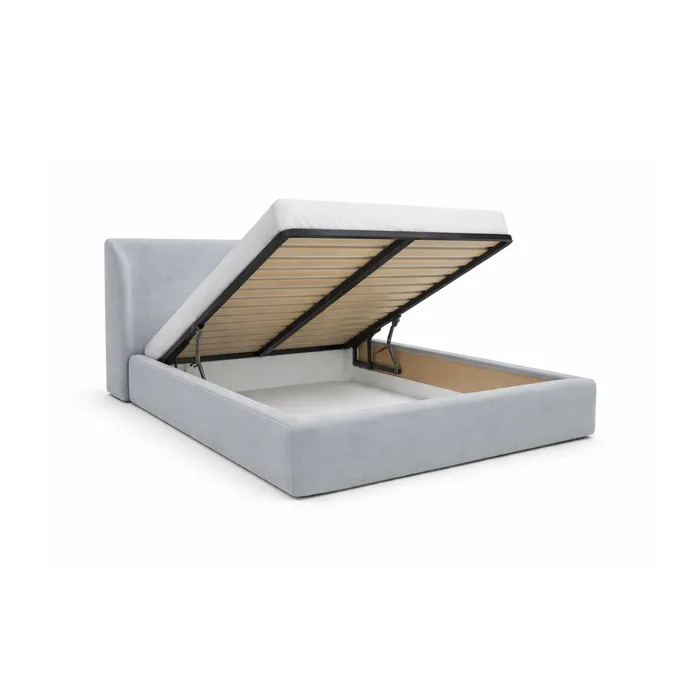 МЯГКОЕ ОБЛАКО Двухспальная кровать, серая