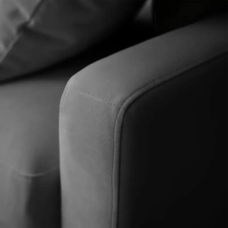 Хорошее настроение Диван прямой, серебристо-серый