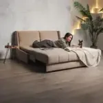 ГАРМОНИЯ СНА Кровать-диван прямой светло-бежевый, 160, ППУ