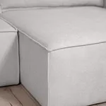 ПОРТЛЕНД Диван угловой светло-серый, букле