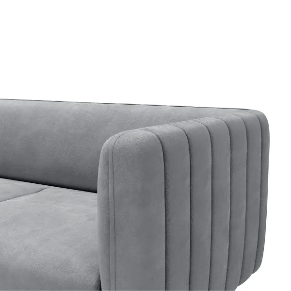 РИО Диван прямой светло-серый