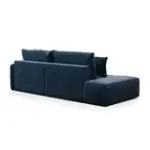 ПОРТЛЕНД Диван прямой с банкеткой синий