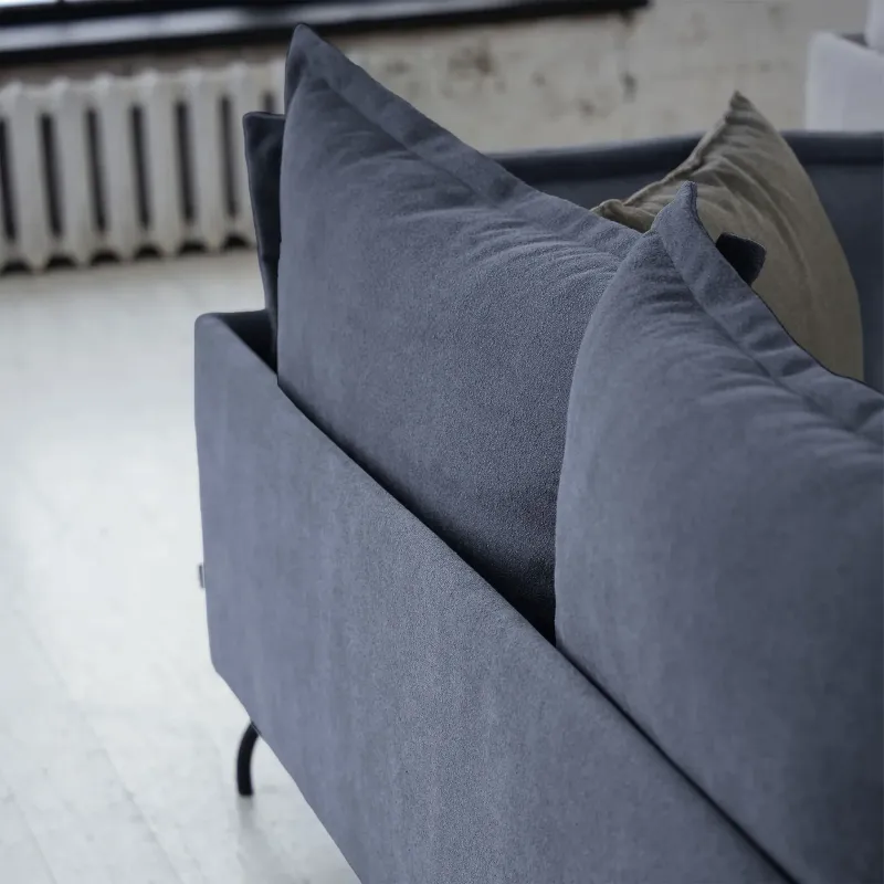 Облако комфорта Диван прямой, серо-синий