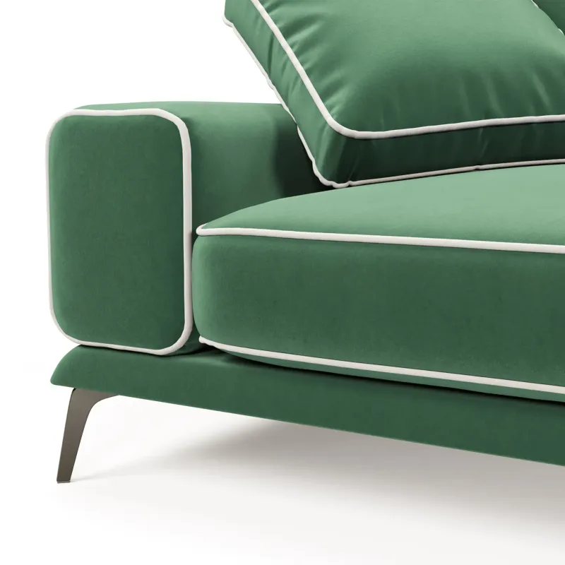 Солнечное побережье Диван угловой, зеленый