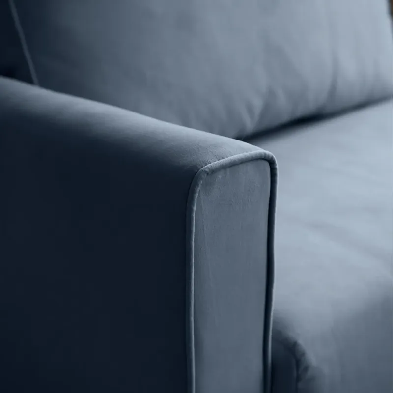 РИМИНИ Диван прямой синий РИМИНИ Диван прямой синий