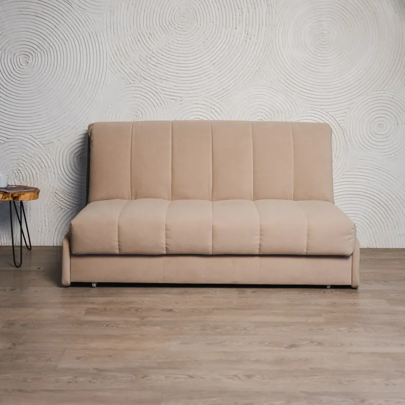 ГАРМОНИЯ СНА Кровать-диван прямой светло-бежевый, 160, ППУ