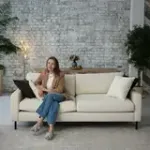 Хорошее настроение Диван прямой, молочный