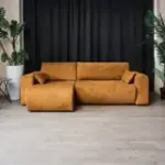 ДОЛГОЖДАННЫЙ ОТПУСК Диван угловой, горчичный