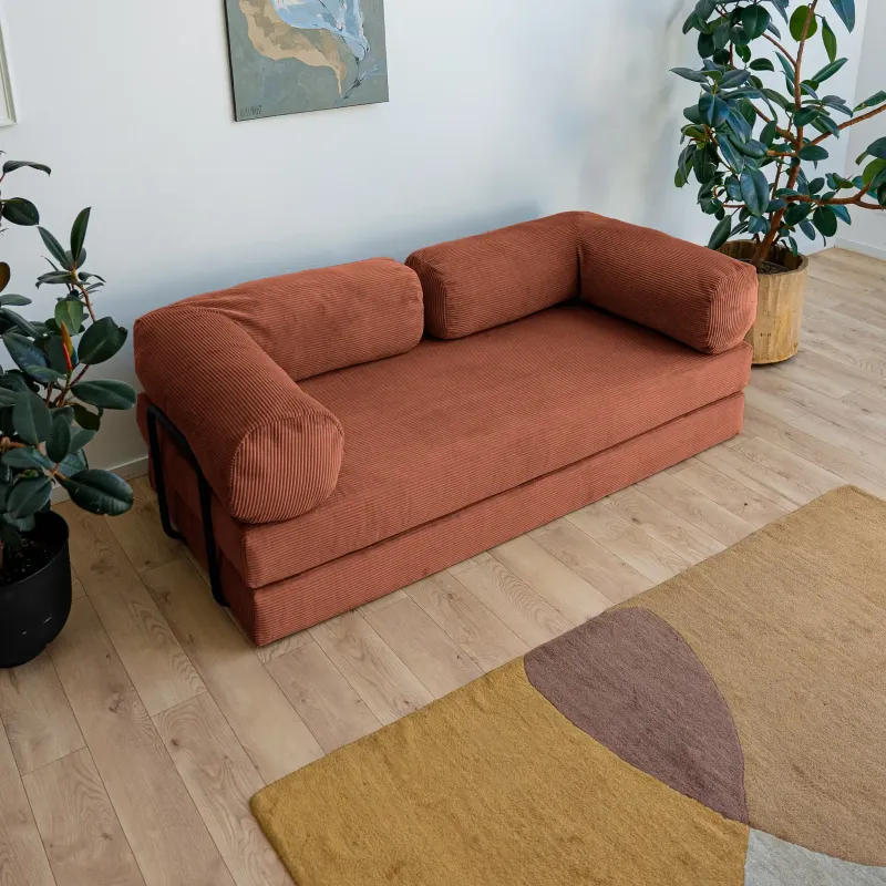 ПОЛЕЗНАЯ ПРИВЫЧКА Диван прямой, терракотовый