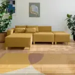 РАЙСКИЙ УГОЛОК Диван угловой горчичный