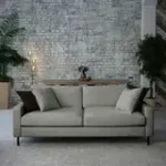 Хорошее настроение Диван прямой, серебристо-серый