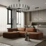 НОВЫЕ ЭМОЦИИ Диван угловой, терракотовый