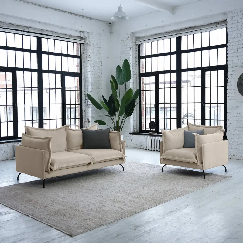 Облако комфорта Диван прямой, песочный Облако комфорта Диван прямой, песочный