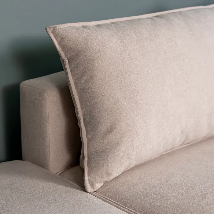 ПОРТЛЕНД Диван угловой светло-бежевый, букле